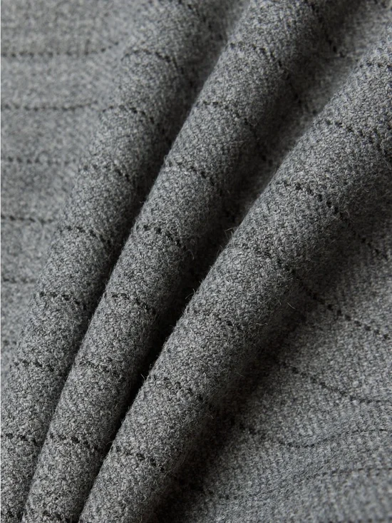 Aritzia Wilfred Classic Mini Skirt Grey Stripe Size 4 NWT A Line High Rise Chic - Picture 10 of 15